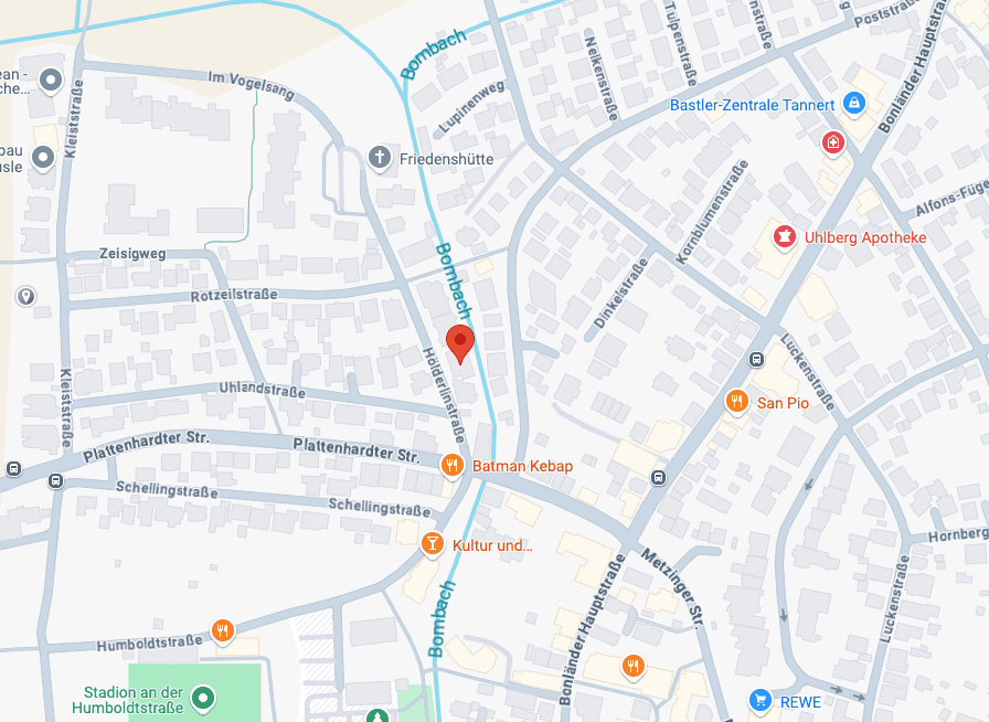 Standort von HSC Transporte, Hölderlinstraße 4, 70794 Filderstadt